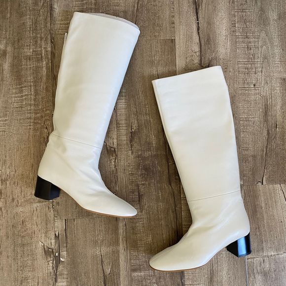 Everlane Shoes - NWOB Everlane The Knee-High Heeled Boot Bone 9